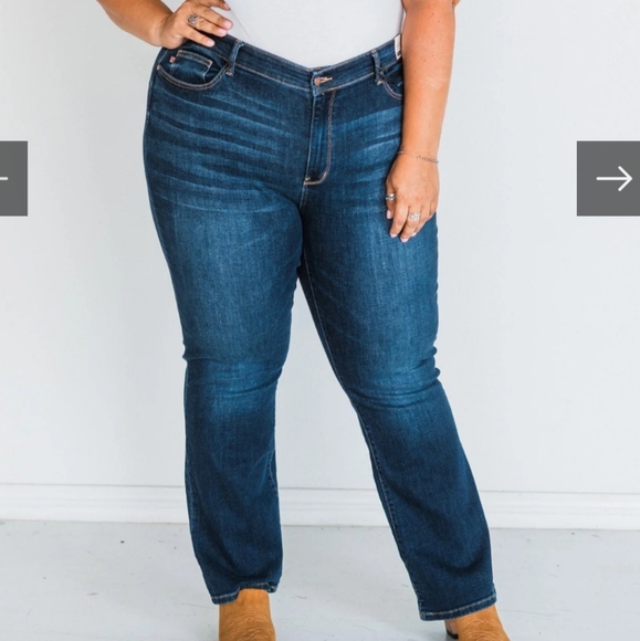 Judy Blue 22W Bootcut Jeans Dark Wash Soft Stretch Denim - Picture 1 of 12